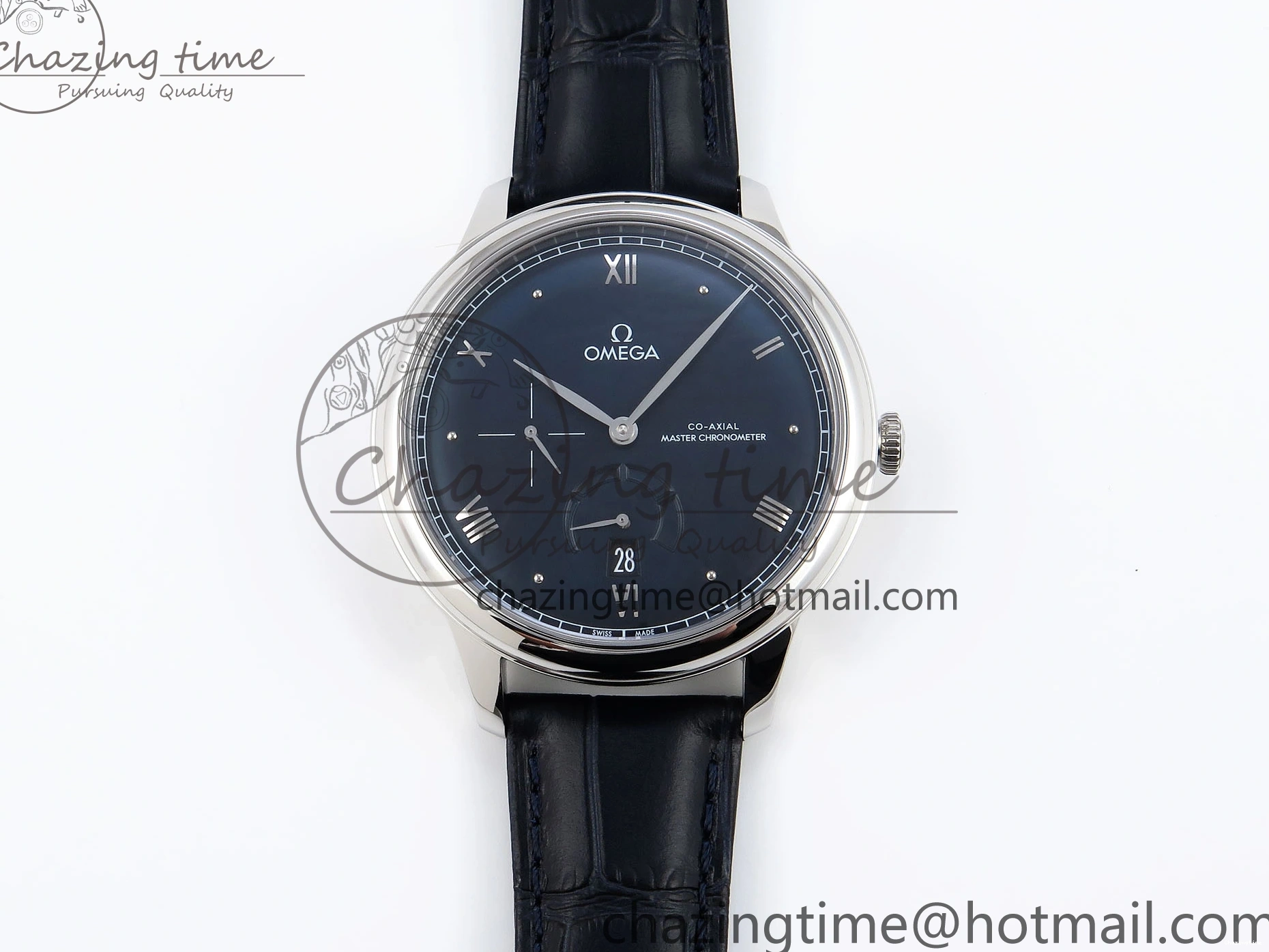 0105 De Ville Power Reserve SS MKF 1:1 Best Edition Black Dial on Black Leather Strap A Packable 7744